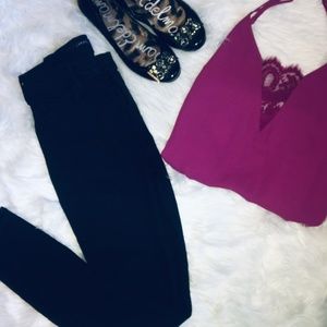 Guess - Fuchsia Cami Tank with Lace Detail - M